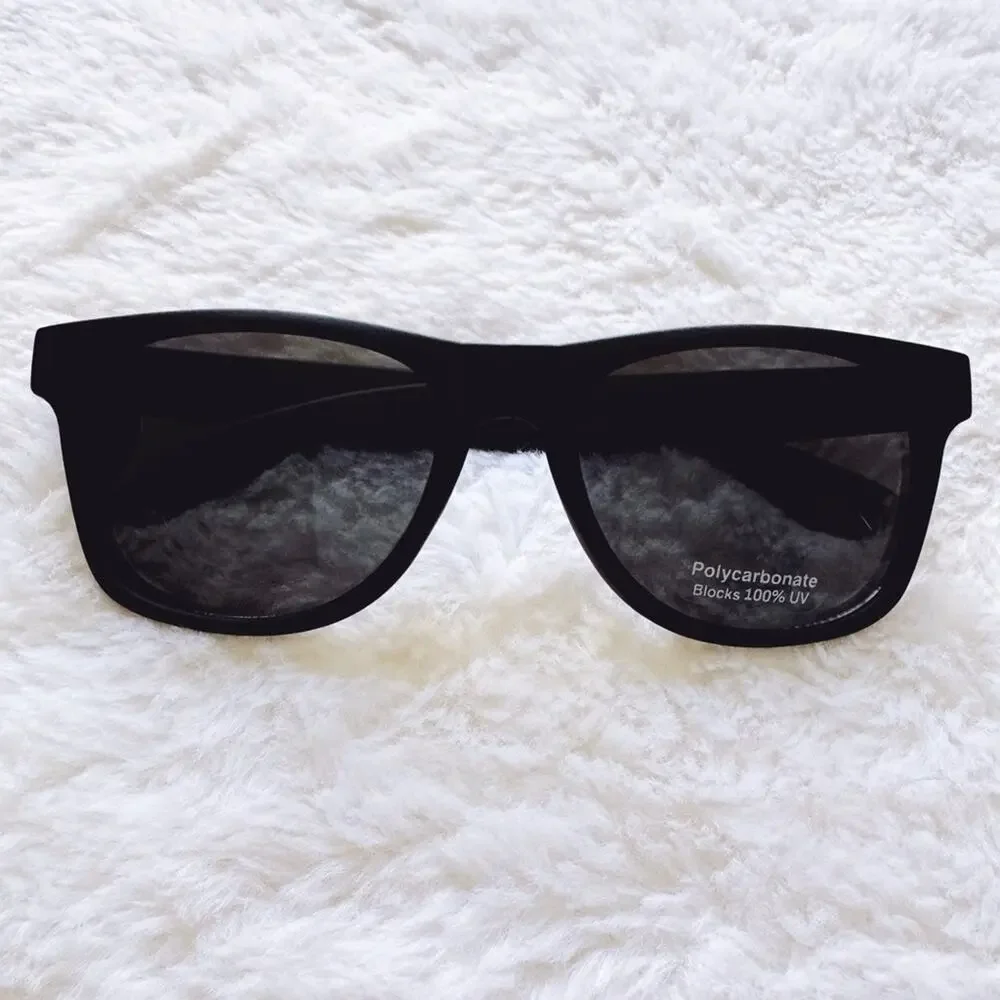 Luke Matte Black Polycarbonate Sunglasses